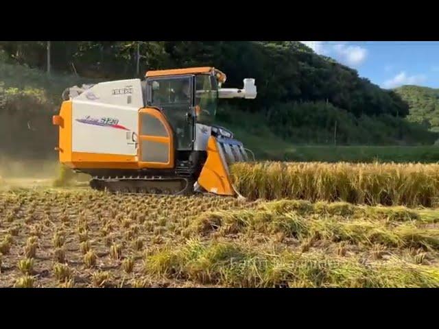 Iseki 6123, 6-row, 123 horsepower Japanese rice harvester