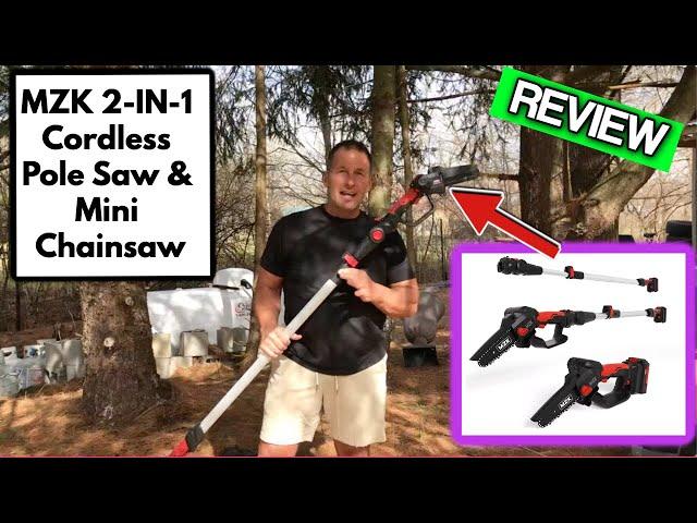 MZK 2 IN 1 Cordless Pole Saw & Mini Chainsaw