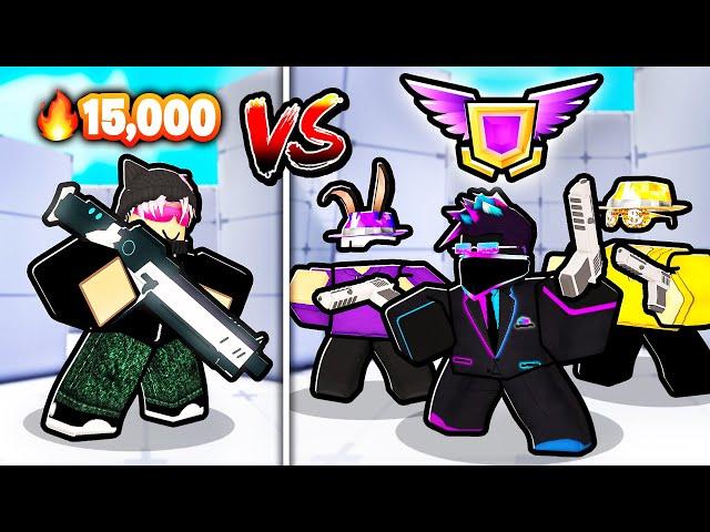 6 PROS VS #1 PLAYER In Roblox Rivals!