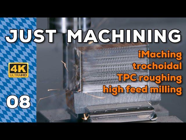 CNC Machining a steel part with TPC and HPC tools | Hermle C400 | trochoidal