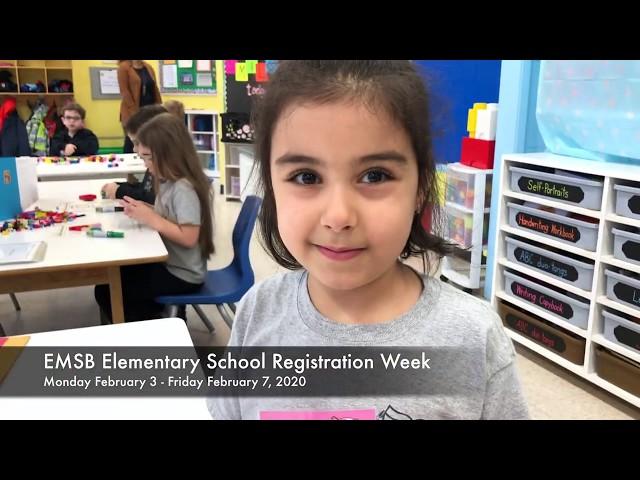 EMSB Elementary School Registration Week (January 11 2020)