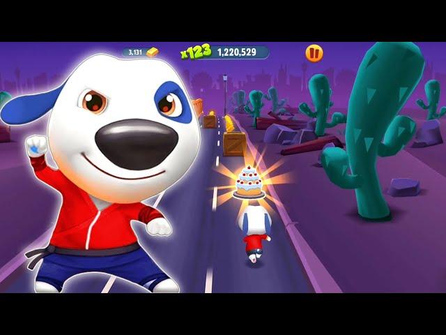 Talking Tom Hero Dash / Dog Hank Run Jump Catch Cat In Las Vegas City Of Lights 999