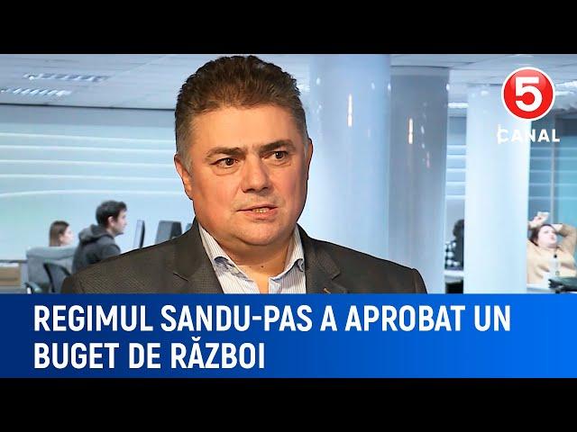 Regimul Sandu-PAS a aprobat un buget de război