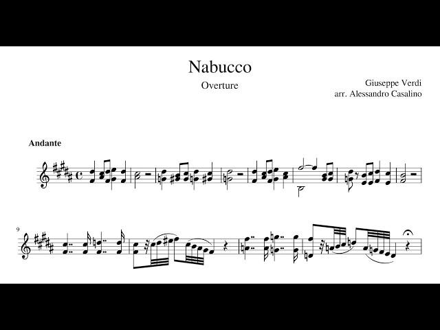 Nabucco - Overture for Clarinet Solo (multiphonics) (Part 1)