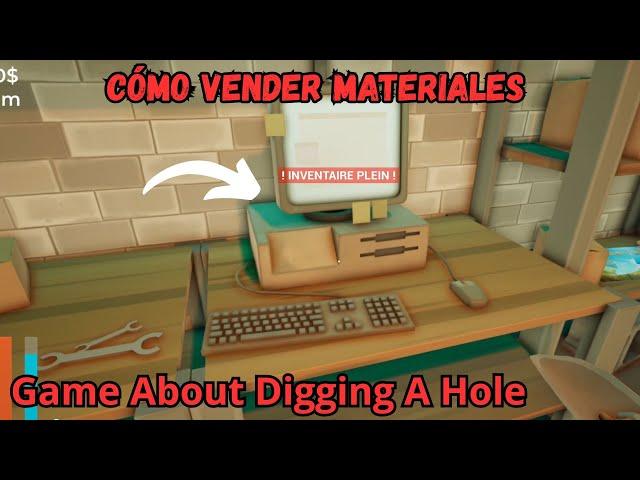 TUTORIAL Cómo vender materiales en el juego A Game About Digging A Hole tutorial vender