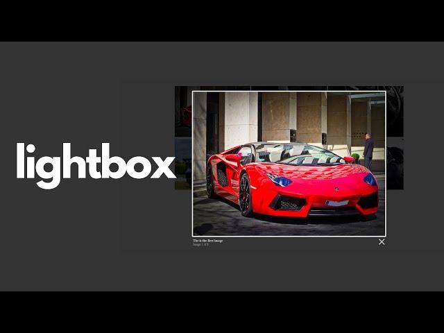 How To Create A Lightbox For Your Image Gallery In Your Website