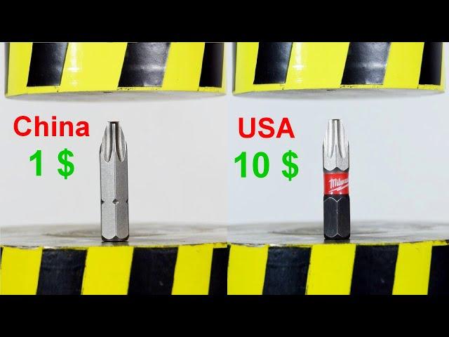 HYDRAULIC PRESS VS MOST EXPENSIVE TOOLS