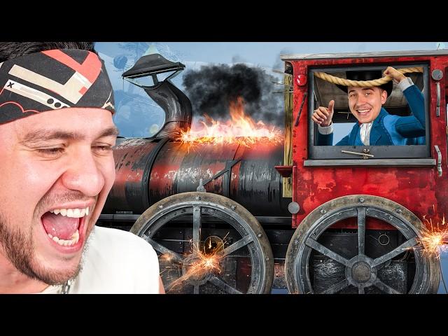 EDDIE TRIES TO BUILD A TRAIN!!