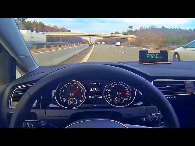 VW Golf 1.0 TSI 115HP Acceleration 0-200 Top Speed Test