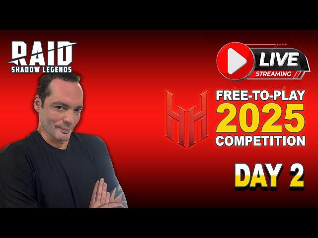 Day 2 of Raid: Shadow Legends - Hell Hades Free-to-Play 2025 Competition | Live Stream