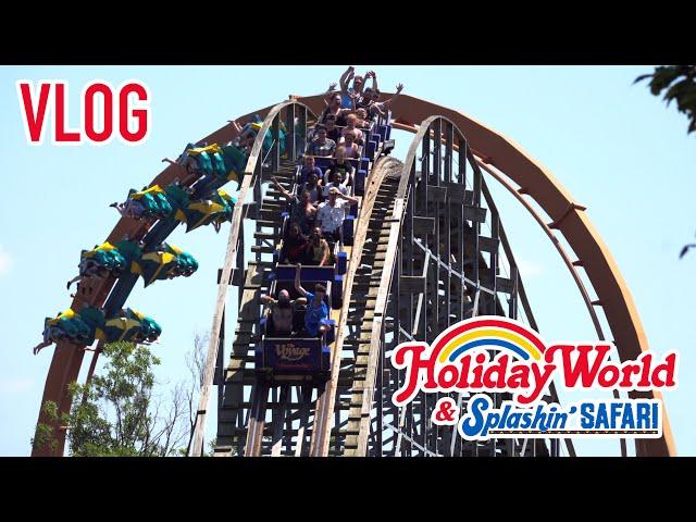 The Best Night Rides in the World | Holiday World's Epic Wooden Coasters - Summer 2023 Vlog