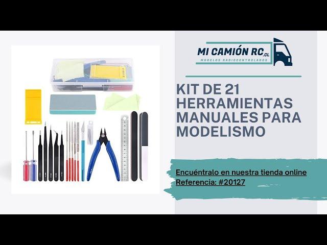 KIT DE 21 HERRAMIENTAS BÁSICAS PARA MODELISMO