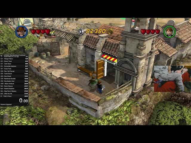 Lego Indiana Jones 2 Any% N0CUT5 Co-op Speedrunning (feat. my brother) (no commentary) (handcam)