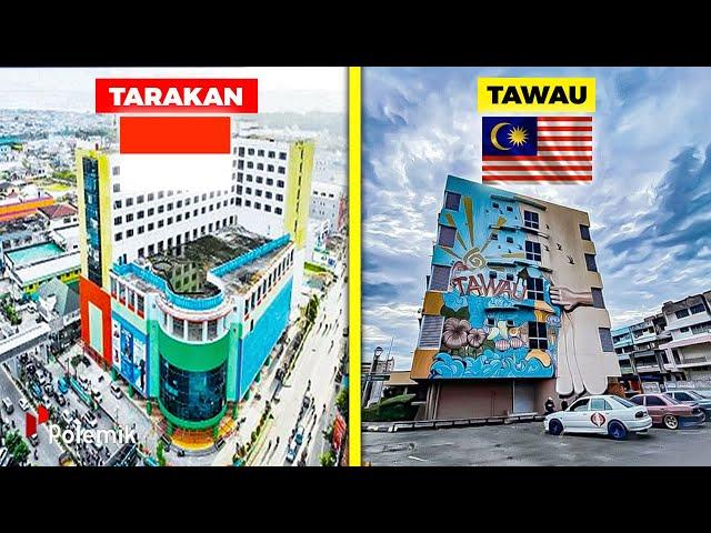 BEDA NASIB KOTA TARAKAN INDONESIA VS TAWAU MALAYSIA! Beginilah Perbandingan Ekonomi & Pembangunan