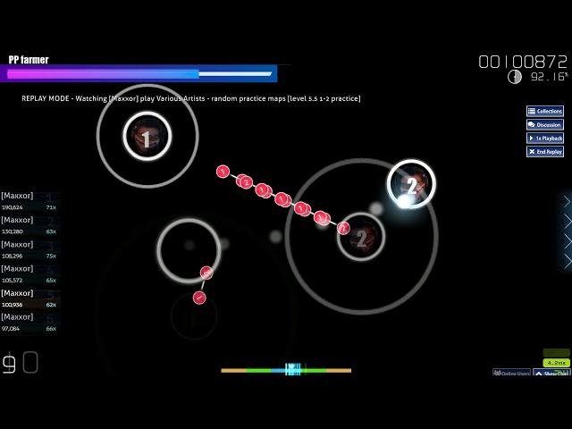 osu! 1-2 jumps in a nutshell