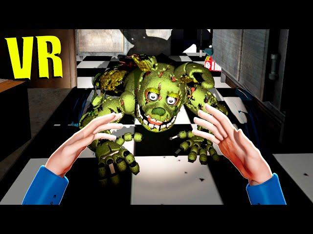 VR ANIMATRONICS SCARE THE SECURITY GUARD OCULUS QUEST 3 IN Garry's Mod GMOD FNAF COOP