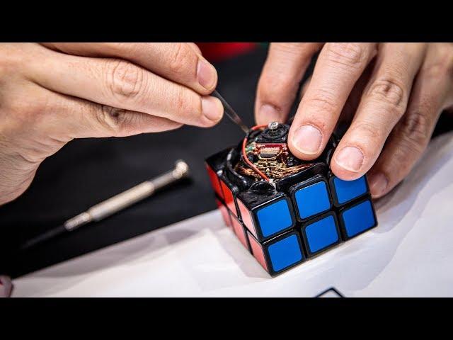 Self-Solving Rubik's Cube Robot!