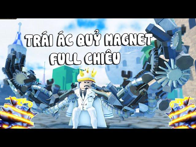 Roblox - FULL CHIÊU THỨC TRÁI ÁC QUỶ NAM CHÂM MAGNET CỦA KID PVP MẠNH QUÁ MẠNH - Fruit Battlegrounds