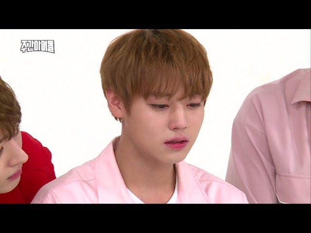 (Weekly Idol EP.316) WANNA One's JI Hoon the artisan of crying acting [지훈 눈물연기]