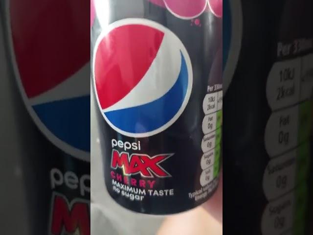PEPSI MAX CHERRY // MAXIMUM TASTE // NO SUGAR