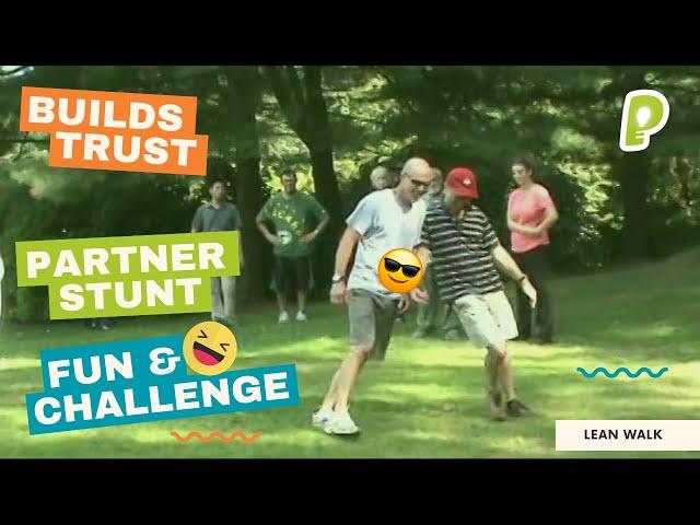 Super Fun & Challenging Partner Trust Exercise - Lean Walk