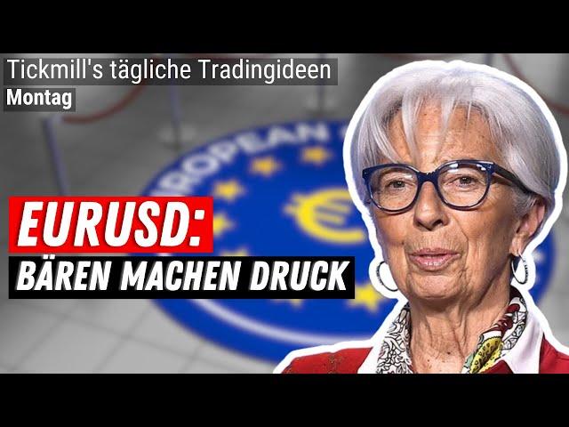 EURUSD mit bärischer Signallage + Palatir | Oracle | Gold