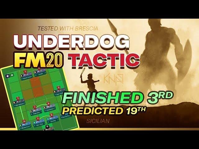 Underdog FM20 Tactic | From Relegation to Champions League! | Best Football Manager Tactics