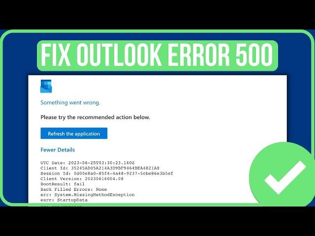 ERROR 500 OUTLOOK FIX (2024) | Fix Outlook Web Something Went Wrong