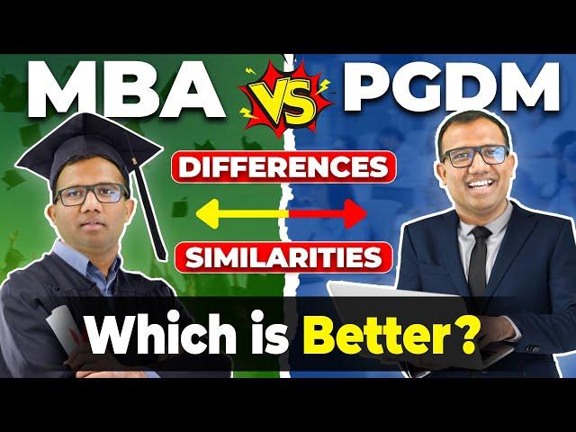 MBA vs PGDM | Difference & Similarities | Which is better in 2024? #mba #pgdm #mbacolleges #viral