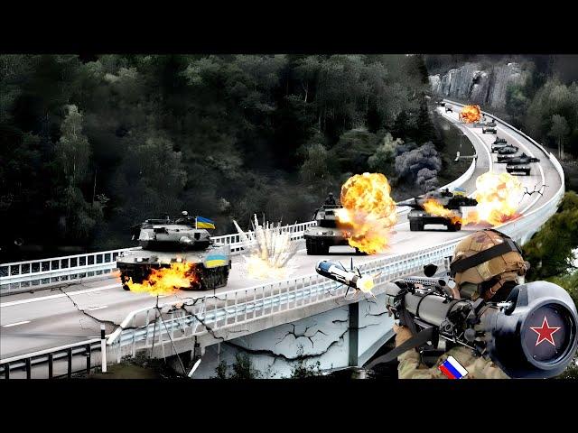 Ukraine Panic Moment! Russia's Deadliest ATGM Missile Destroys M1 Abrams Tank Convoy - ARMA 3