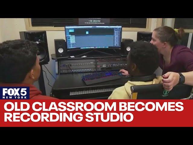 Old classroom becomes recording studio