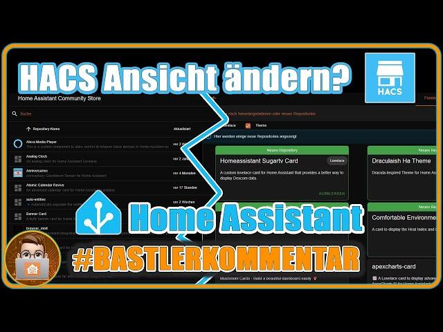 HACS Ansicht ändern Kein Problem | Home Assistant  | Bastlerkommentar #1