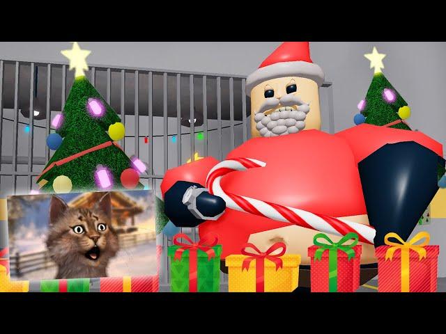 ESCAPE BARRY PRISON RUN IN ROBLOX (Christmas Edition)