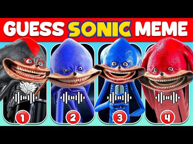 Guess Sonic Meme & Dance Challenge 2 | Sonic The Hedgehog 3 Movie Quiz Shin Sonic, Sonic.Exe, Sonic