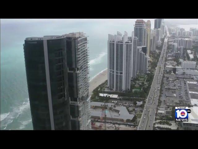 New study reveals beachfront condos, hotels sinking