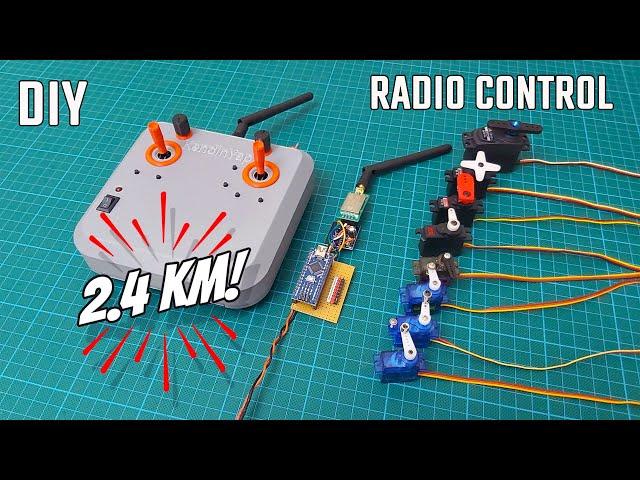 Making a 2400 meters LONG RANGE 8-Channel & Digital Trim Radio Control For RC Models. PART-2