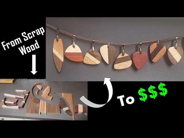 Turn Scrap Wood into Etsy Products! Unique Wooden Jewelry! Pendants and Keychains