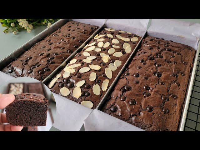 5 Telur Saja Jadi 3 Loyang Fudgy Brownies Oven Tangkring