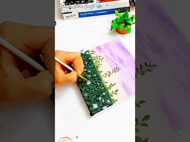 #acrylicpaint #canvas #art #tutorial #short (Lakin's Art & Craft)