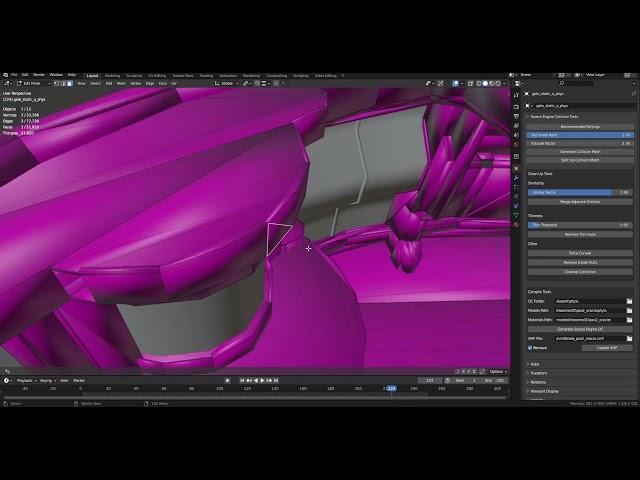 Blender Addon - Source Engine Collision Tools (Free Download)