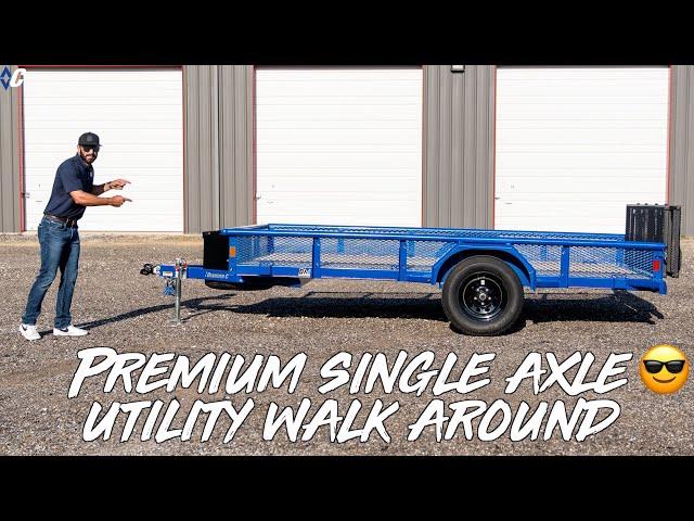 Premium Single Axle Utility Trailer Walk Around | Diamond C