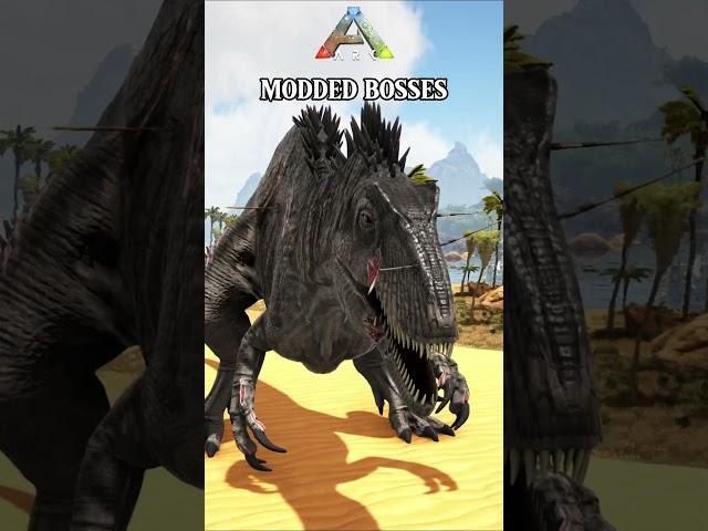 ARK OFFICIAL BOSSES VS MODDED BOSSES #shorts #ark #sigma