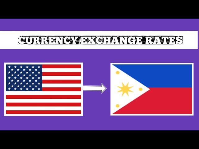 Philippine peso to us dollar | Today Philippines currency exchange rate