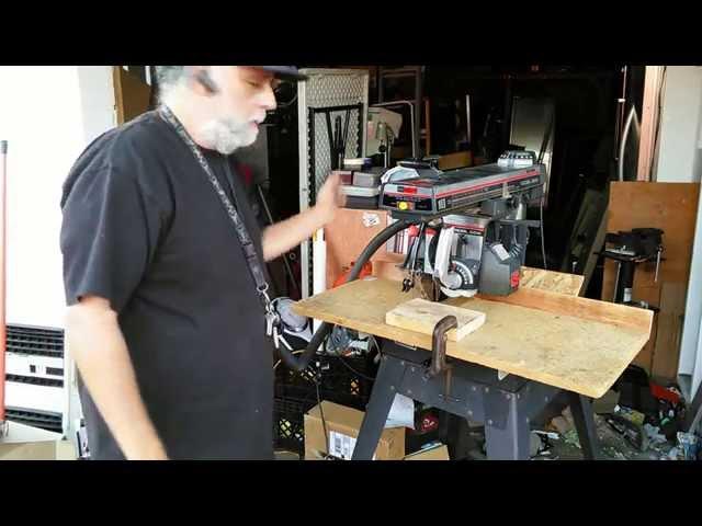 Classic Craftsman Radial Arm Saw Demonstration (Powertool Central)