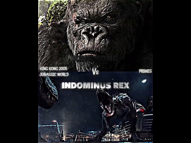 King Kong vs Indominus Rex #kingkong #kingkong2005 #indominusrex #jurassicworld #vsbattle #vsedit