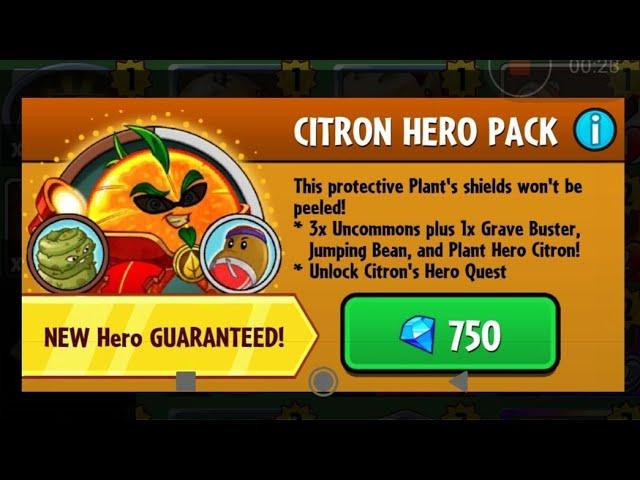 Buying NEW PLANT HERO CITRON | PvZ Heroes