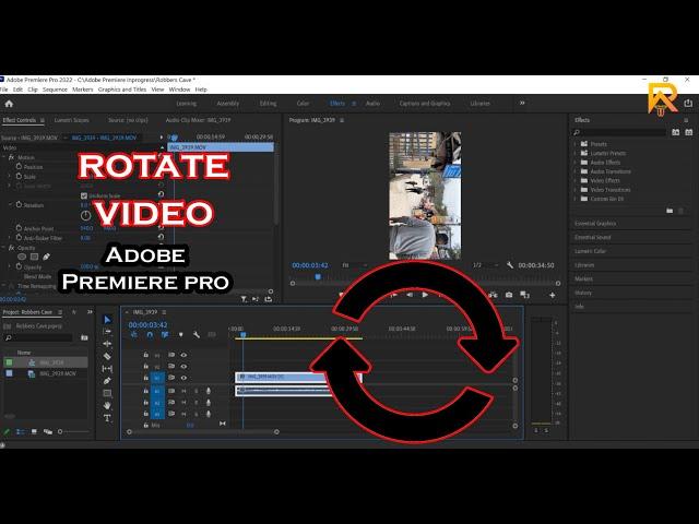 How to Rotate Video in Adobe Premiere Pro ( Portrait to Landscape ) | Change Orientation 2022