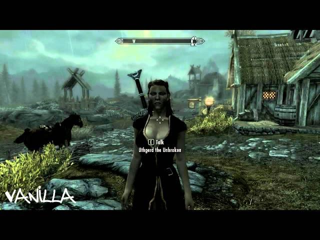 Skyrim: ENB/Vanilla Comparison