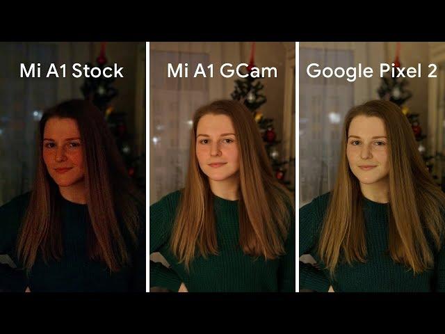 Google Camera Xiaomi Mi A1 vs Google Pixel 2 vs Stock Camera Mi A1