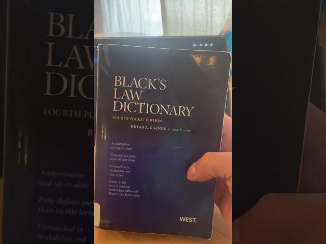 blacks law dictionary BOOK REVIEW #blackslaw #blackslawdictionary #dictionary #lawsecrets #law